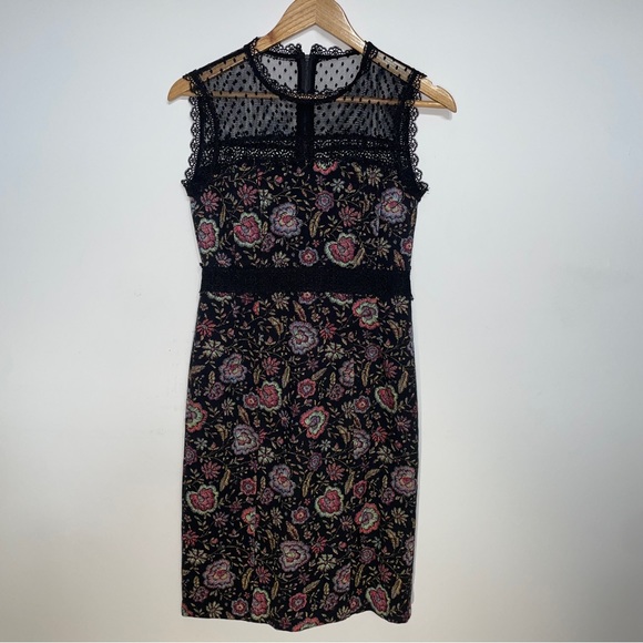 NANETTE LEPORE - Adela Floral-Jacquard Sleeveless Dress - Women’s Size 0 - Picture 9 of 9